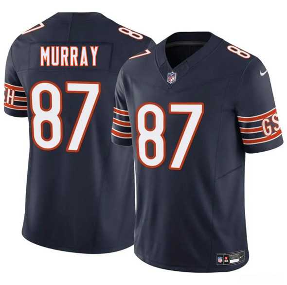 Men & Women & Youth Chicago Bears #87 Jordan Murray Navy 2025 F.U.S.E. Vapor Stitched Jersey